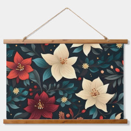 スノードロップスター開花植物学 吊り下げ型タペストリー