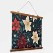 スノードロップスター開花植物学 吊り下げ型タペストリー (傾斜あり)