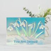 スノードロップス ブルー 招待状 (スタンド正面)