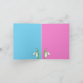 スノードロップピンクブルーノートカード カード (内部)