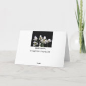 スノードロップフラワーグリーティングカード カード (裏面)