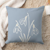 スノードロップフラワーズ1月誕生日 クッション (ブランケット)