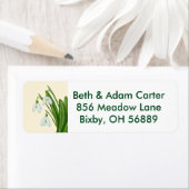 スノードロップ差出人住所ラベル ラベル (インサイチュ)