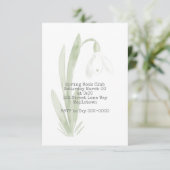 スノードロップ招待状 招待状 (スタンド正面)