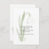 スノードロップ招待状 招待状 (正面/裏面)