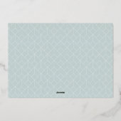 スノードロップ4フォトコラージメリークリスマス 箔シーズンカード (裏面)