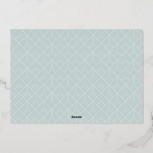 スノードロップ4フォトコラージメリークリスマス 箔シーズンカード (裏面)