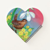 スノードロップ&ウォレンはハート型の春を召喚 ノートブック (裏面)