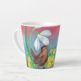 スノードロップ&ウォレンバードで春・キッズを召喚 カフェラテマグ