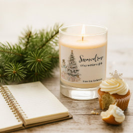 スノードロップ クリスマス キャンドル ラベル ステッカー