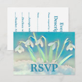 スノードロップ ブルー RSVP (正面/裏面)