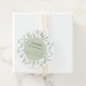 スノードロップ 60歳の誕生日 水彩植物イラスト 感謝 フェイバータグ (インサイチュ)