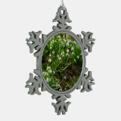 スノードロップII （ガランサス）春フローラ スノーフレークピューターオーナメント (左)