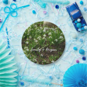 スノードロップII （ガランサス）春フローラ ペーパープレート (パーティー)