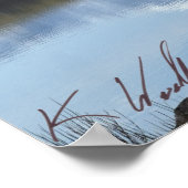 スノードン反射（符号付き） ポスター (角)