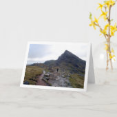 スノードン山、スノードニア、ウェールズ カード (黄色い花)