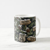 スノーハイウェイ クリスマスコーヒーエスケープ コーヒーマグカップ (正面右)