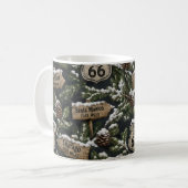 スノーハイウェイ クリスマスコーヒーエスケープ コーヒーマグカップ (正面左)