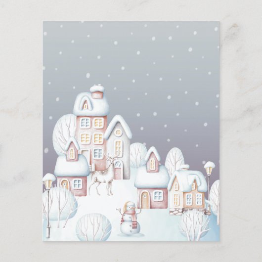 スノーハウスベビーシャワーベビーネームレースゲーム (裏面)