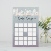 スノーハウス赤ちゃんシャワーベビービンゴゲーム (スタンド正面)