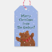 スノーハッピーギフトラベル ギフトタグ (裏面)