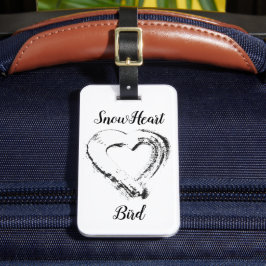 スノーハート 旅行用荷札 スノーハートの鳥 ラゲッジタグ