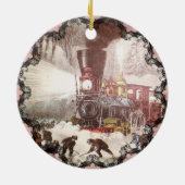 スノーバウンド列車オーナメント セラミックオーナメント (裏面)