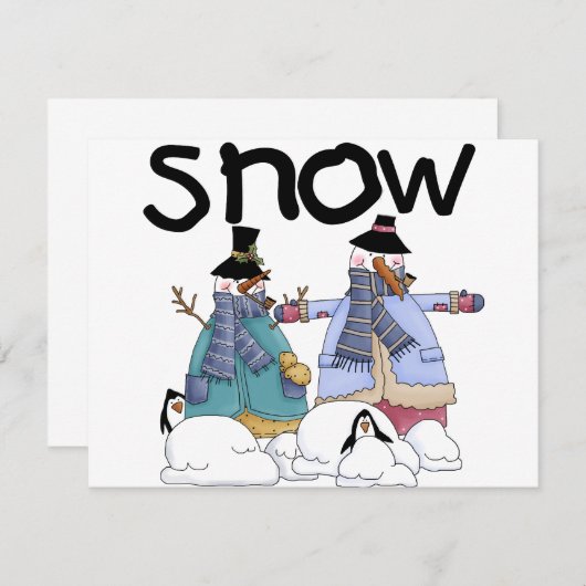 スノーバディーズ Tシャツ＆ギフト (正面/裏面)