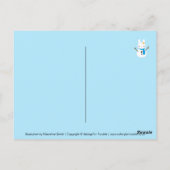 スノーバニー&スノーパンダクリスマス ポストカード (裏面)