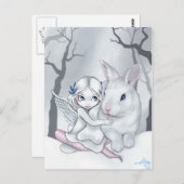 「スノーバニー」ポストカード ポストカード (正面/裏面)