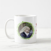 スノーバブルクリスマスリースホリデーコーヒーマグ コーヒーマグカップ (左)