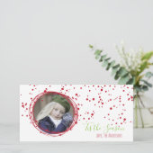 スノーバブルズホリデーリースフォトカード シーズンカード (スタンド正面)