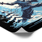 スノーバラーI用忍者付き雪玉ウィンタースポーツ ポスター (角)