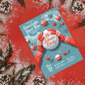 スノーバリンのおもしろいユニーククリスマスパーティー 招待状