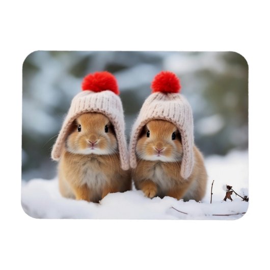 スノーバンニーズ磁石 マグネット (横)