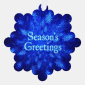 スノーバースト – シーズンの挨拶 オーナメントカード (正面)