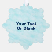 スノーバースト – シーズンの挨拶 オーナメントカード (裏面)