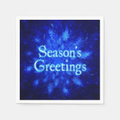 スノーバースト – シーズンの挨拶 スタンダードカクテルナプキン (正面)