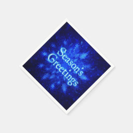 スノーバースト – シーズンの挨拶 スタンダードカクテルナプキン
