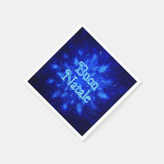 スノーバースト – ブオンナターレ スタンダードカクテルナプキン (角)