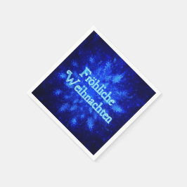 スノーバースト – Froliche Weihnachen スタンダードカクテルナプキン