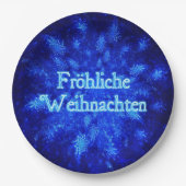 スノーバースト – Froliche Weihnachen ペーパープレート (正面)