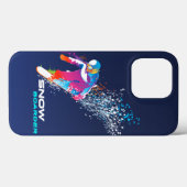 スノーバーディング | Case-Mate iPhoneケース (裏面 (横))