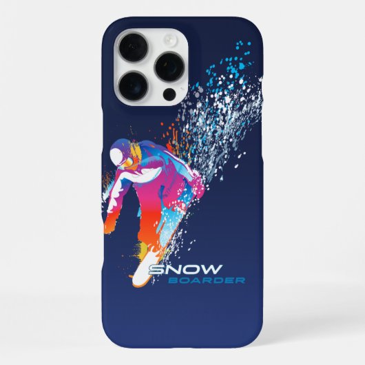 スノーバーディング | iPhoneケース (裏面)