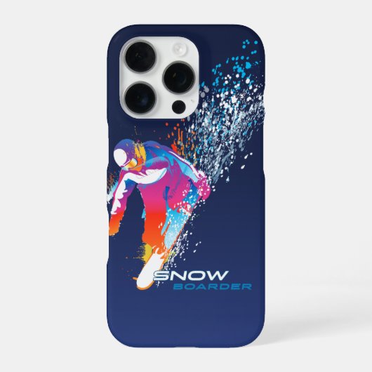 スノーバーディング | iPhoneケース (裏面)