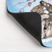 スノーバードとバニーマウスパッド マウスパッド (コーナー)