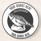 スノーバードカスタムサンドストーンドリンクコースター コースター (正面)