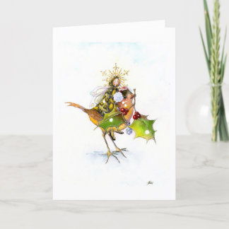 スノーバードクリスマス/ホリデーカード サンキューカード