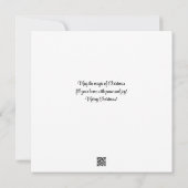 スノーバードク霜の降りたリスマスホリデーカード ノートカード (裏面)