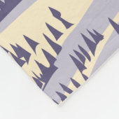 スノーバードスキーエリアウィンターユタヴィンテージ フリースブランケット (角)